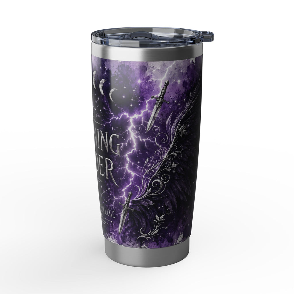 Lightning Wielder 20oz Tumbler — Purple Cosmic Moon Phase Travel Cup