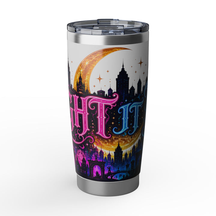 Night City Vagabond 20oz Tumbler | Moonlit Skyline Stanley-Style Travel Mug