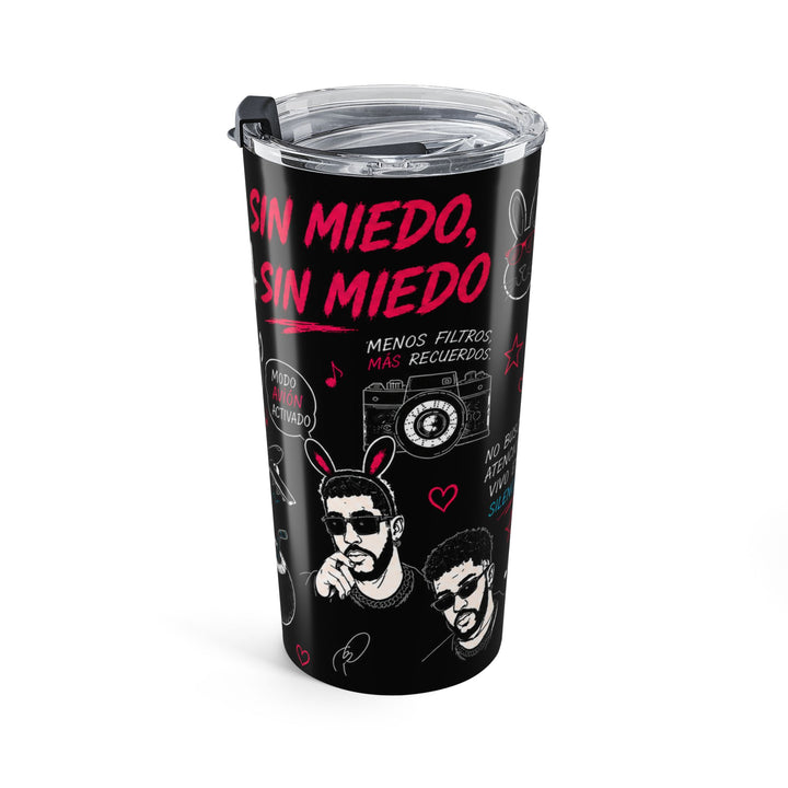20oz Insulated Tumbler - Neon Latin Vibes Stainless Steel Travel Cup | Funny Spanish Gift