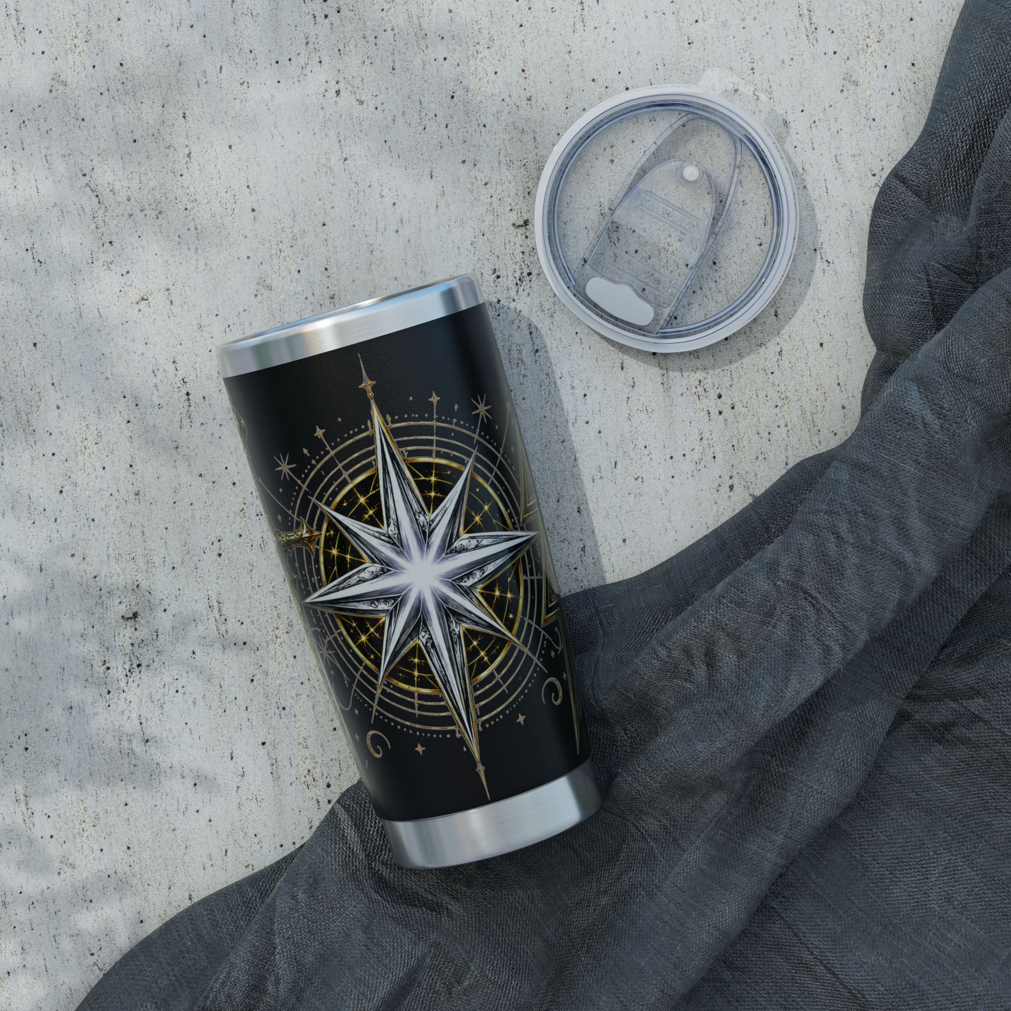 Celestial Compass Vagabond 20oz Tumbler | Astrology Travel Mug for Readers & Wanderers
