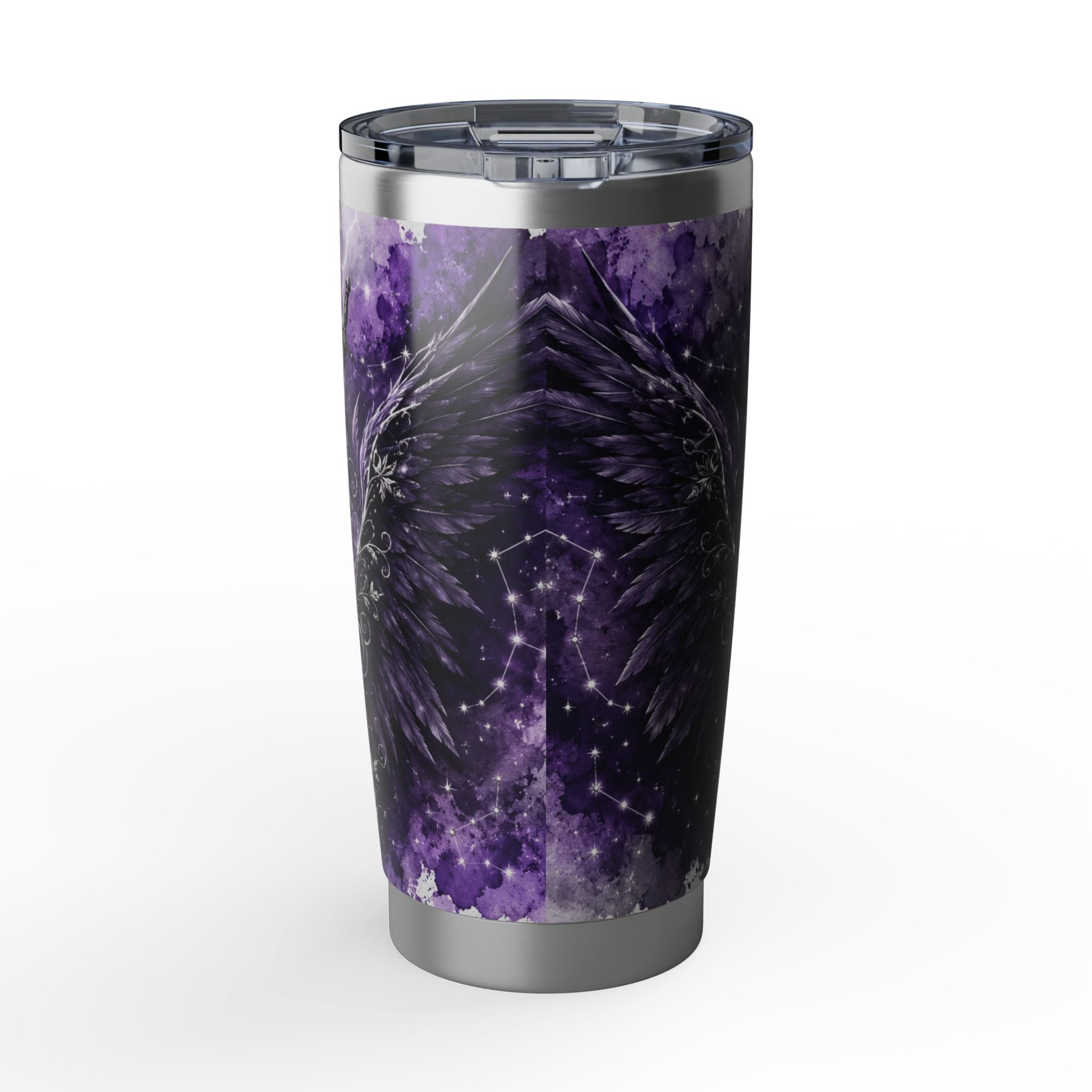 Lightning Wielder 20oz Tumbler — Purple Cosmic Moon Phase Travel Cup