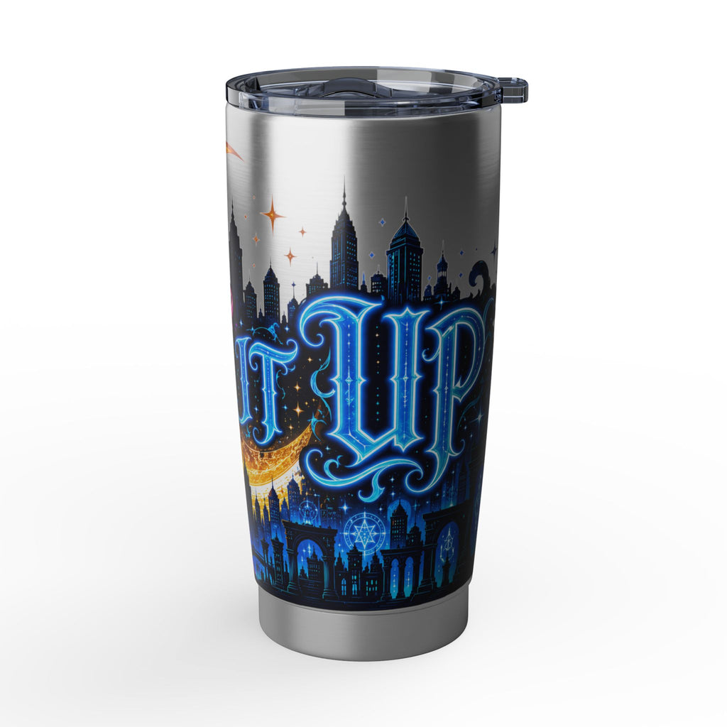 Night City Vagabond 20oz Tumbler | Moonlit Skyline Stanley-Style Travel Mug