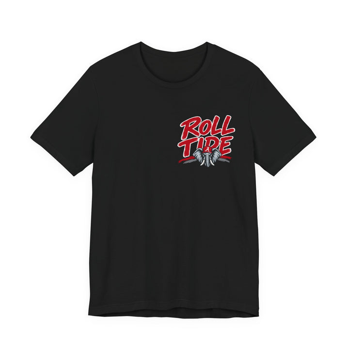 Roll Tide Elephant Graphic Tee — Cute Crimson Alabama Fan Shirt