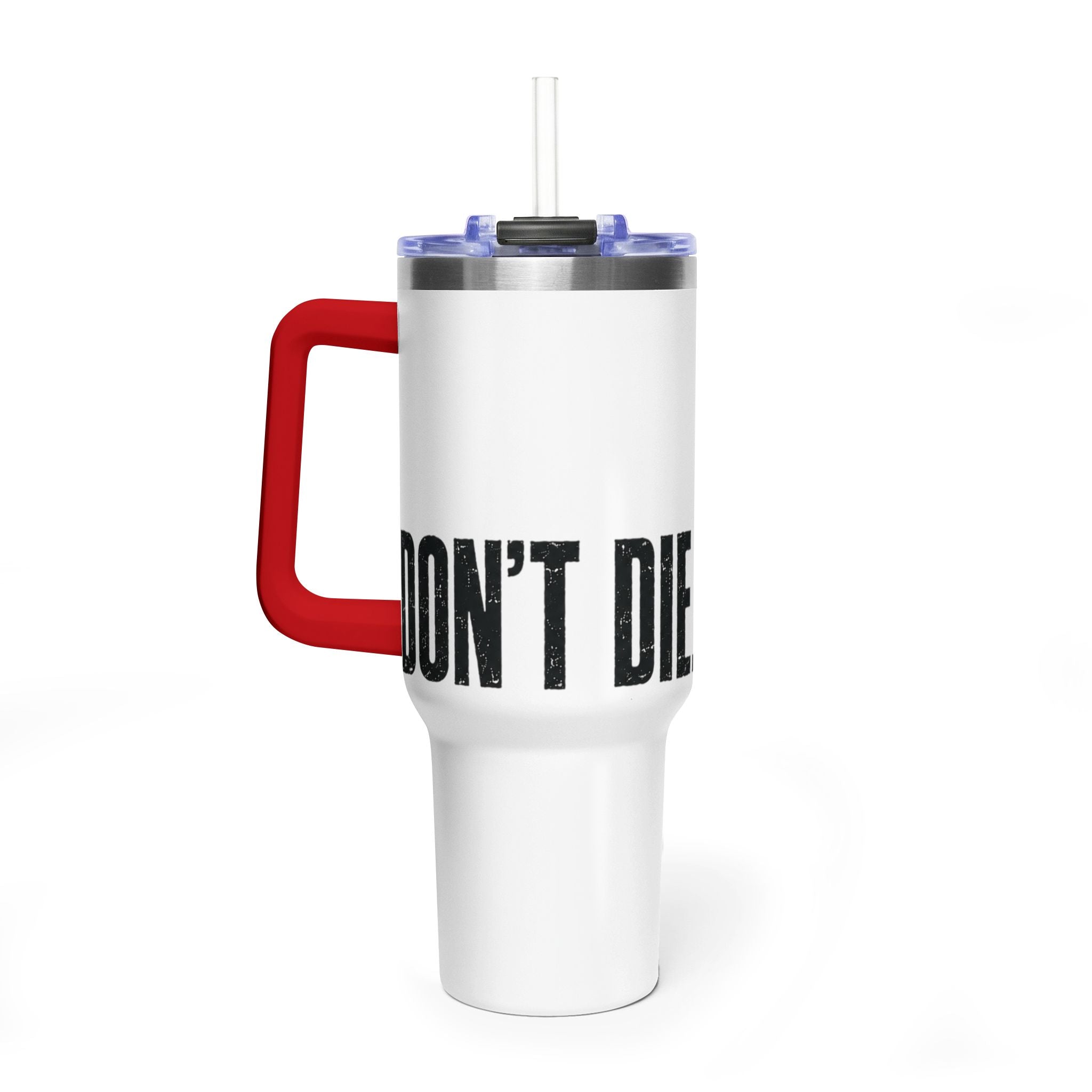 Threshing Day 40oz Tumbler – Don't Die Sword Graphic Insulated Travel Cup