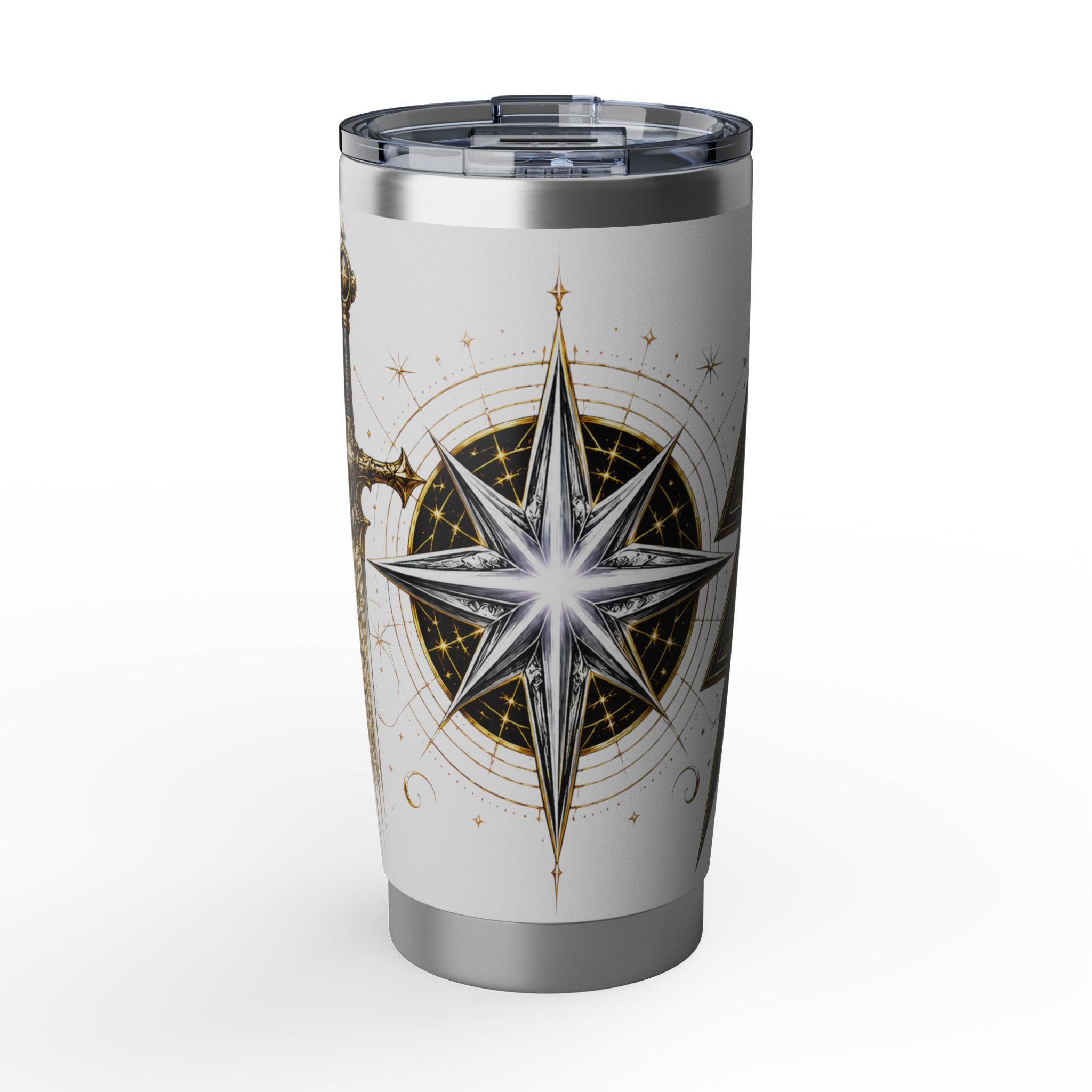 Celestial Compass Vagabond 20oz Tumbler | Astrology Travel Mug for Readers & Wanderers