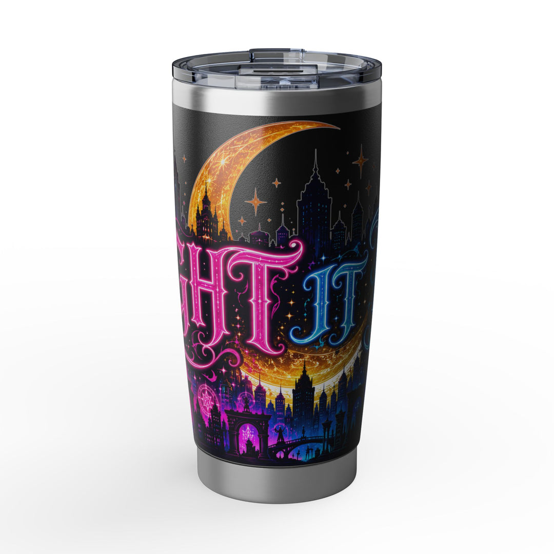Night City Vagabond 20oz Tumbler | Moonlit Skyline Stanley-Style Travel Mug