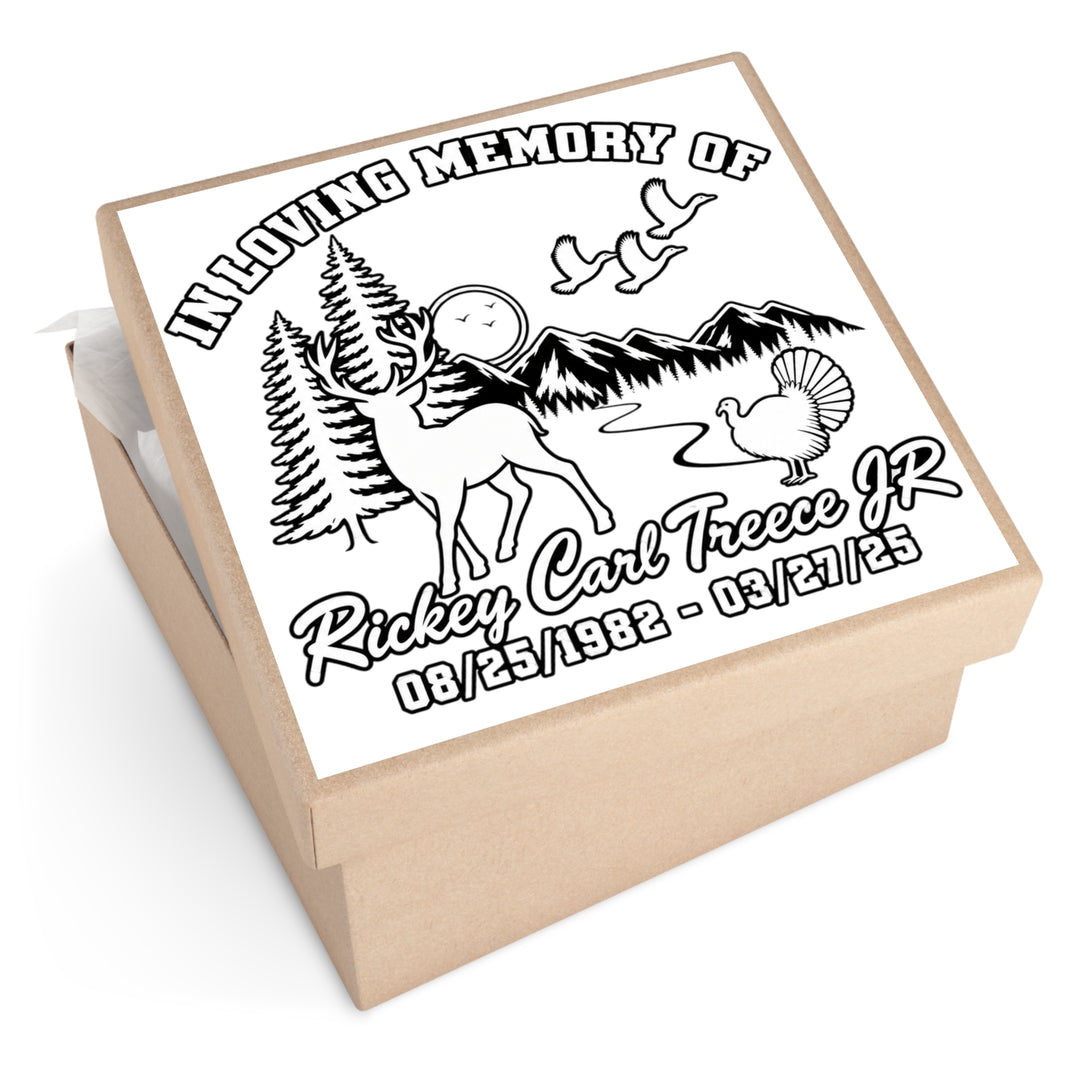 Personalized Memorial Vinyl Sticker | In Loving Memory Custom Name &amp; Dates