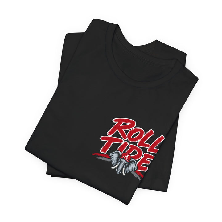 Roll Tide Elephant Graphic Tee — Cute Crimson Alabama Fan Shirt