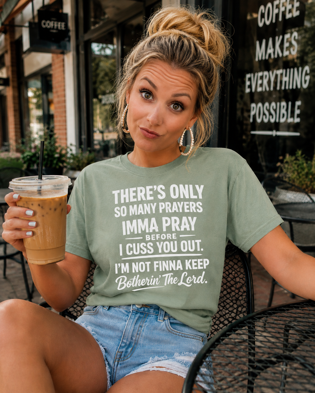 Funny Christian T-Shirt – Only So Many Prayers Tee