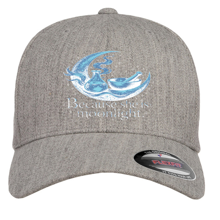 Because She Is Moonlight Hat front view