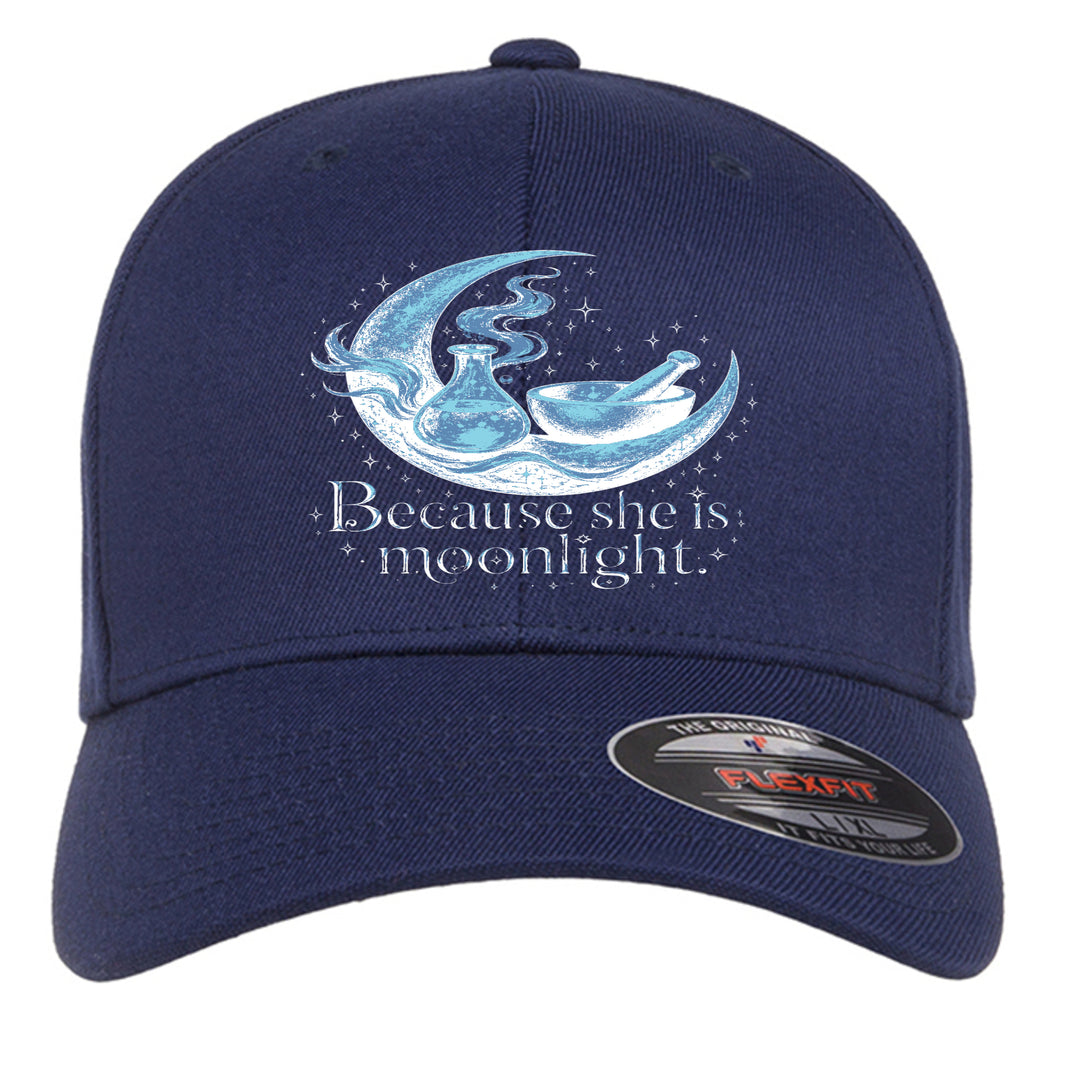 Because She Is Moonlight Hat front view