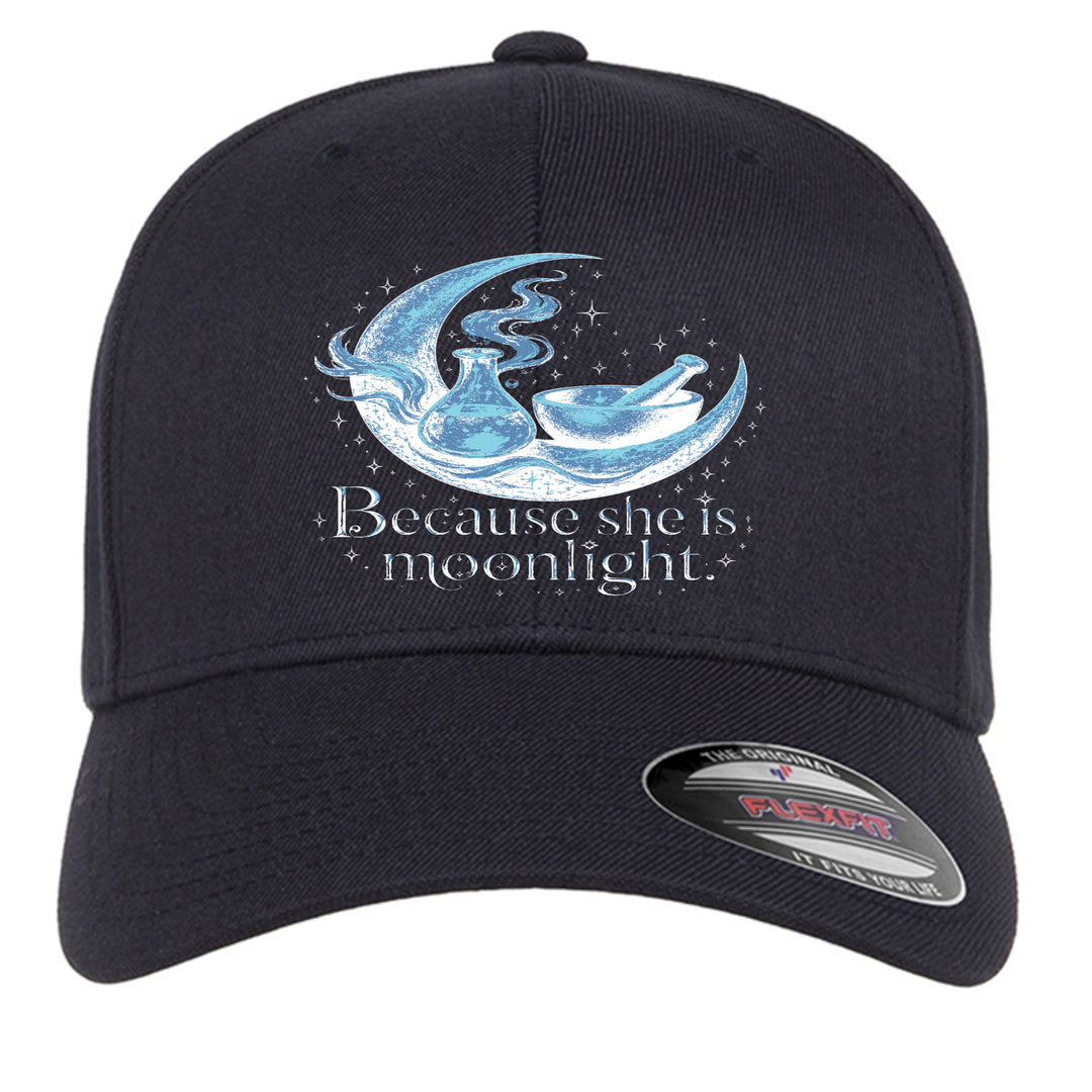 Because She Is Moonlight Hat front view
